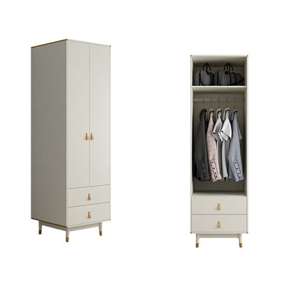 Hinged Wardrobe Closet with Drawer Engineered Wood Wardrobe Cabinet