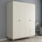 Hinged Wardrobe Closet with Drawer Engineered Wood Wardrobe Cabinet