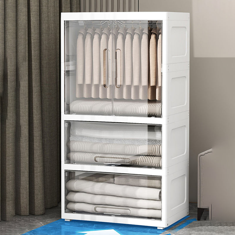 Hinged Wardrobe Cabinet Contemporary Plastic Wardrobe Closet