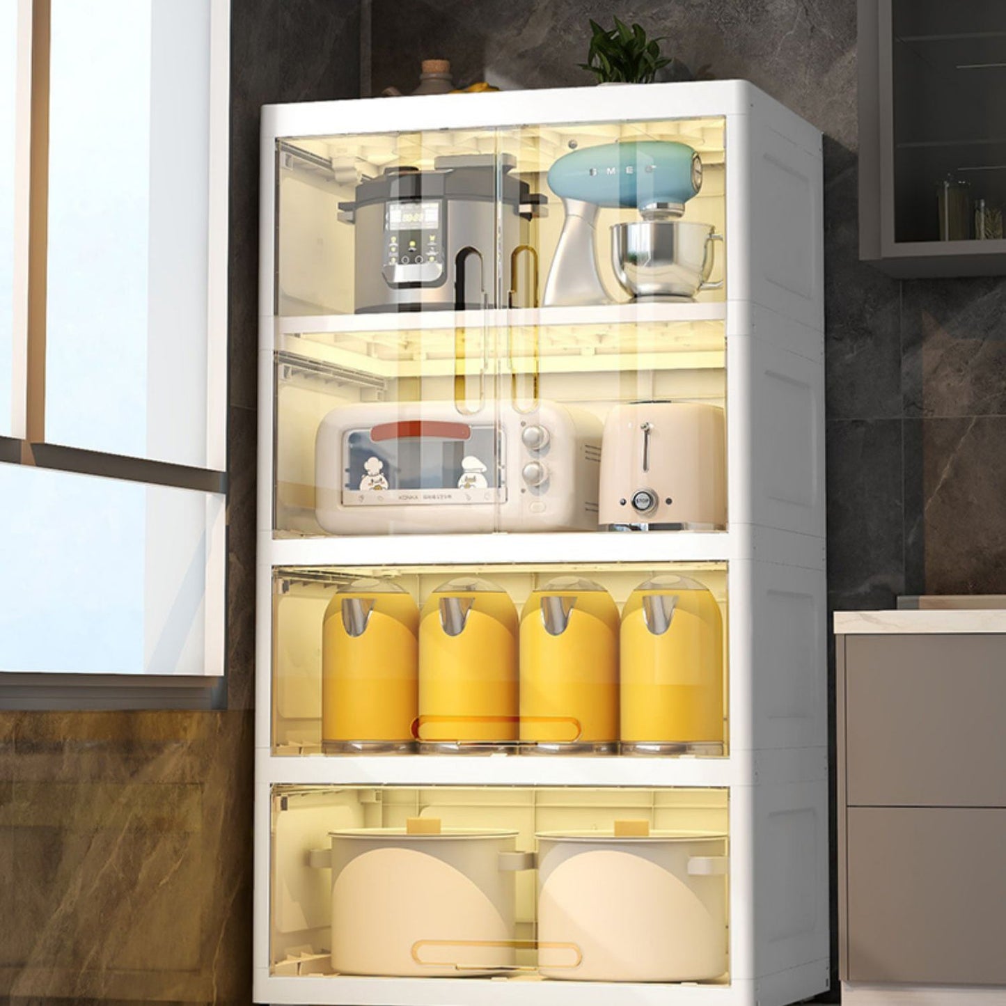 Hinged Wardrobe Cabinet Contemporary Plastic Wardrobe Closet