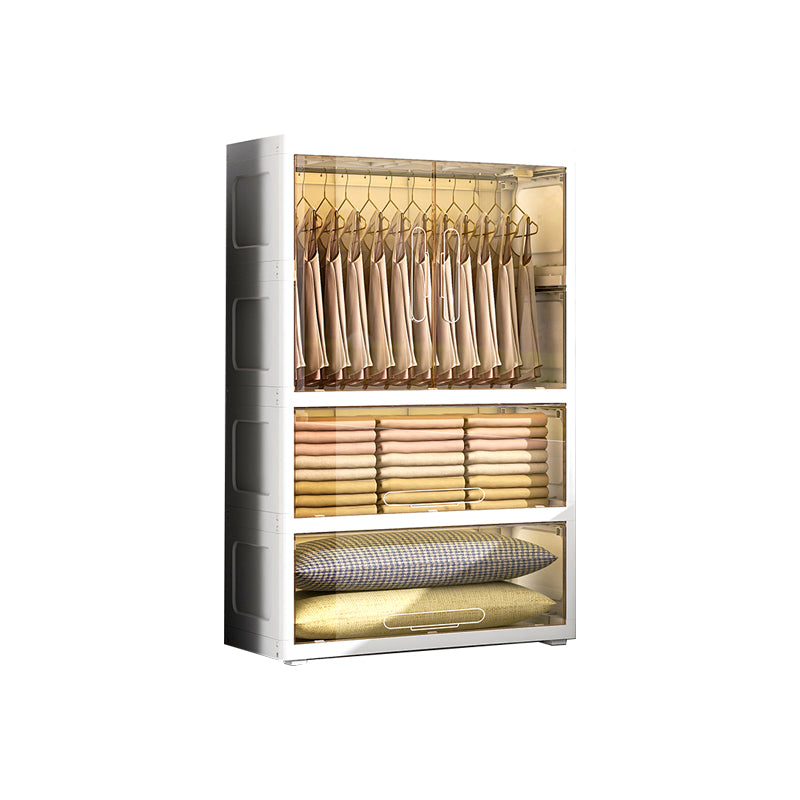 Hinged Wardrobe Cabinet Contemporary Plastic Wardrobe Closet