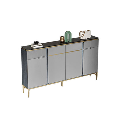Stone Buffet Table Glam Style Buffet Credenza with Drawers and Cabinets Clearhalo 'buffet_sideboard' 'Buffets & Sideboards' 'furn' 'furn_buffet_sideboard' 'Furniture' 'Kitchen & Dining Furniture' 6732485