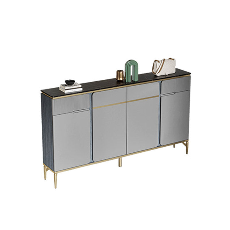 Stone Buffet Table Glam Style Buffet Credenza with Drawers and Cabinets Clearhalo 'buffet_sideboard' 'Buffets & Sideboards' 'furn' 'furn_buffet_sideboard' 'Furniture' 'Kitchen & Dining Furniture' 6732489