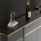Stone Buffet Table Glam Style Buffet Credenza with Drawers and Cabinets Clearhalo 'buffet_sideboard' 'Buffets & Sideboards' 'furn' 'furn_buffet_sideboard' 'Furniture' 'Kitchen & Dining Furniture' 6732490