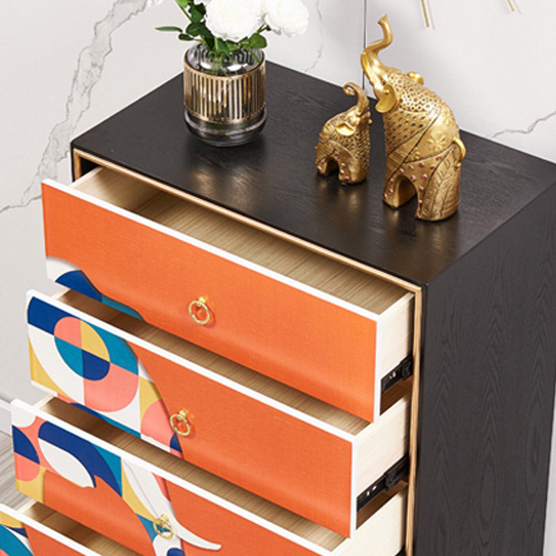 Tavolo da buffet in legno tavola laterale in stile moderno con armadi e cassetti