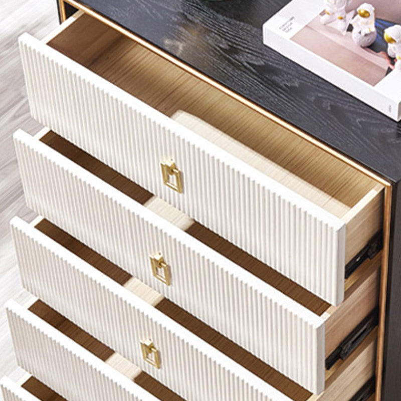 Tavolo da buffet in legno tavola laterale in stile moderno con armadi e cassetti