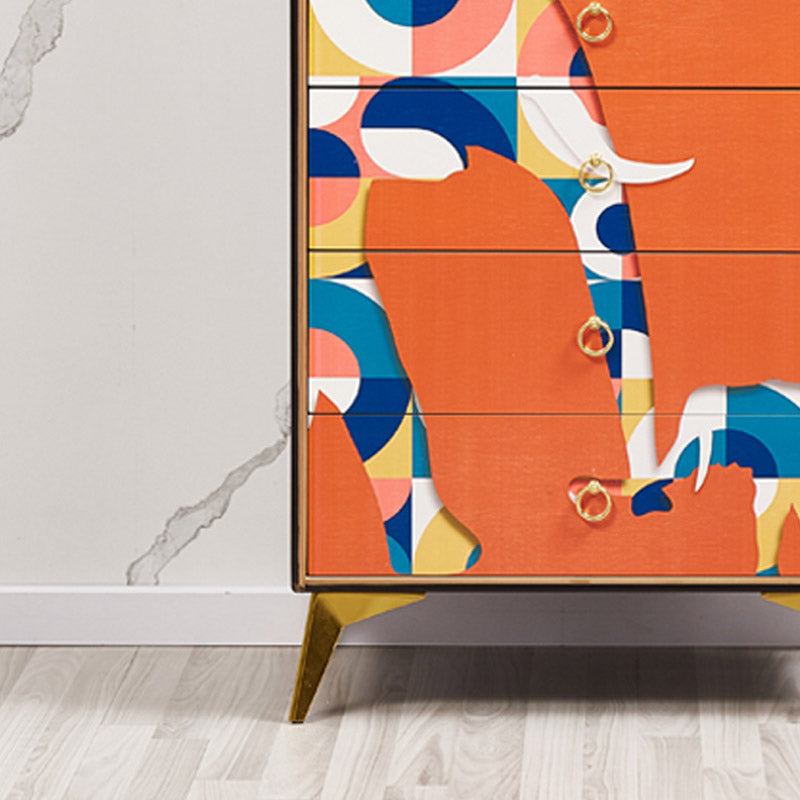 Tavolo da buffet in legno tavola laterale in stile moderno con armadi e cassetti