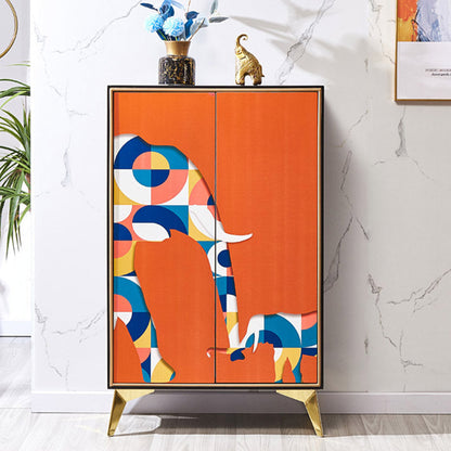 Tavolo da buffet in legno tavola laterale in stile moderno con armadi e cassetti