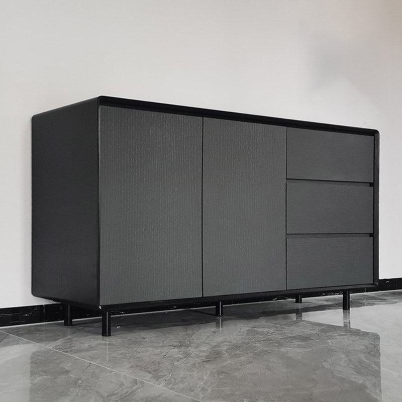 Tavolo da buffet in legno Scheda laterale in stile contemporaneo con armadi e cassetti