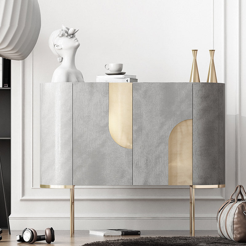 Wood Buffet Table Contemporary Style Side Board with Cabinets Clearhalo 'buffet_sideboard' 'Buffets & Sideboards' 'furn' 'furn_buffet_sideboard' 'Furniture' 'Kitchen & Dining Furniture' 6732583