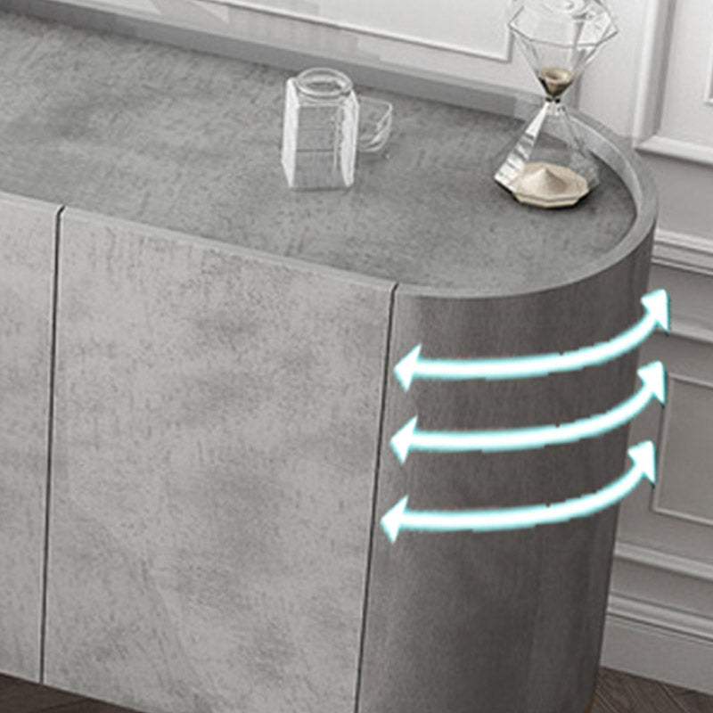 Wood Buffet Table Contemporary Style Side Board with Cabinets Clearhalo 'buffet_sideboard' 'Buffets & Sideboards' 'furn' 'furn_buffet_sideboard' 'Furniture' 'Kitchen & Dining Furniture' 6732585