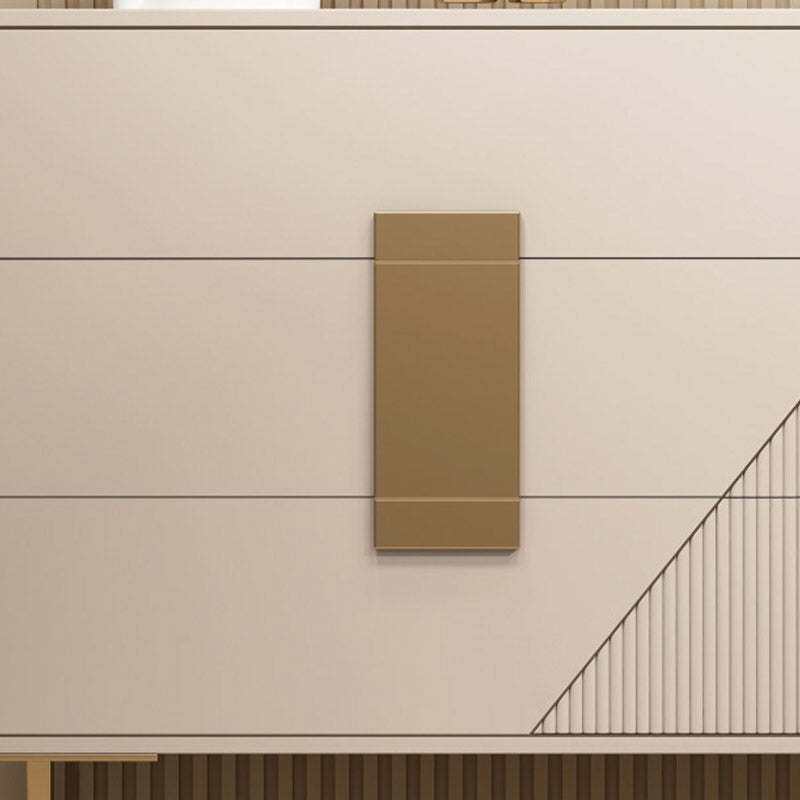 Tavolo da buffet di legno moderno e contemporaneo con armadi e cassetti