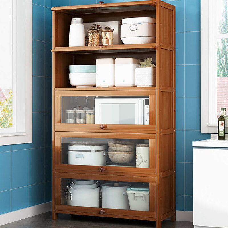 Sideboard in stile moderno Sideboard in bambù marrone per uso della cucina