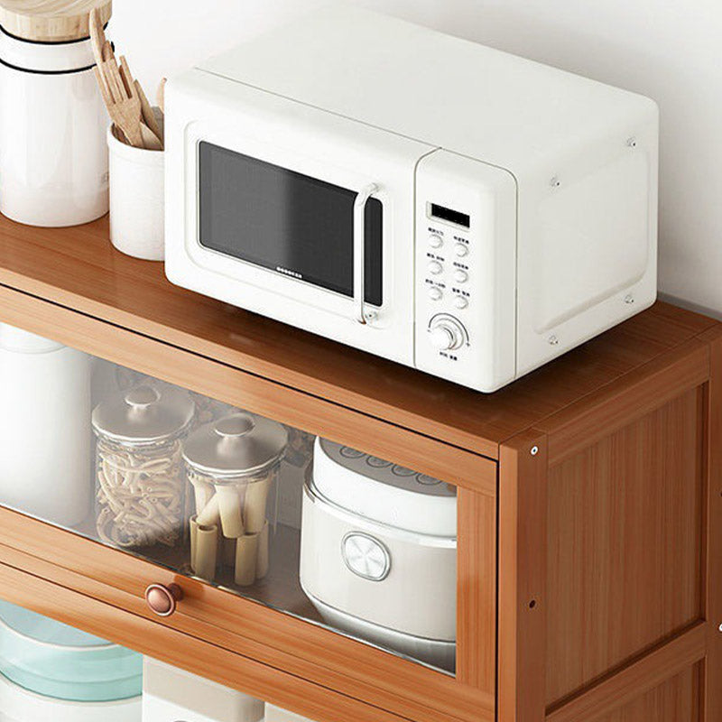 Sideboard in stile moderno Sideboard in bambù marrone per uso della cucina