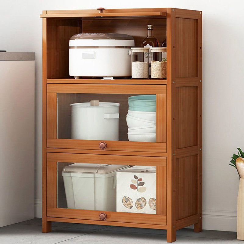 Sideboard in stile moderno Sideboard in bambù marrone per uso della cucina