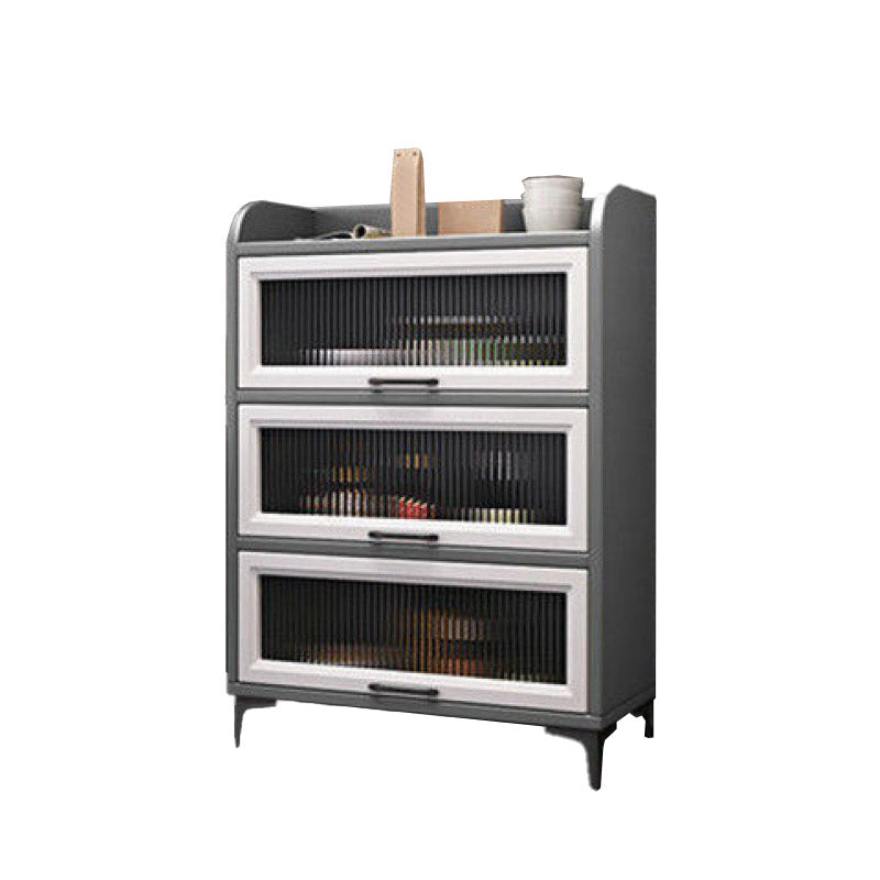 Technischer Holz Sideboard Küche Sideboard mit offener Lagerung