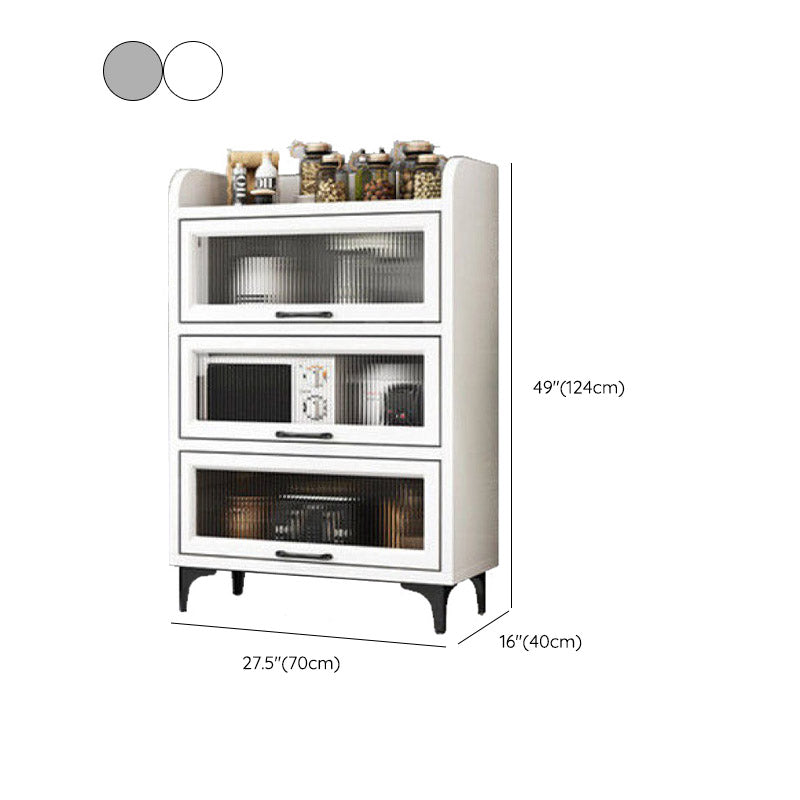 Technischer Holz Sideboard Küche Sideboard mit offener Lagerung