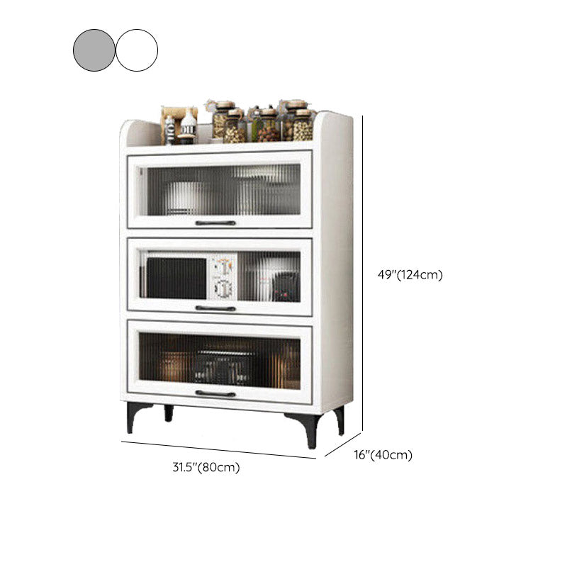 Technischer Holz Sideboard Küche Sideboard mit offener Lagerung