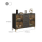 Sideboard in legno ingegnerizzato in stile glam con luci a LED