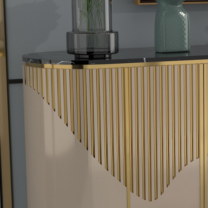 Sideboard in legno ingegnerizzato in fico in marmo in marmo per uso da cucina