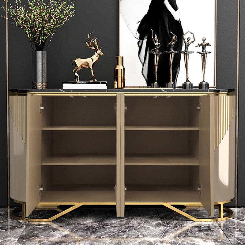 Sideboard in legno ingegnerizzato in fico in marmo in marmo per uso da cucina