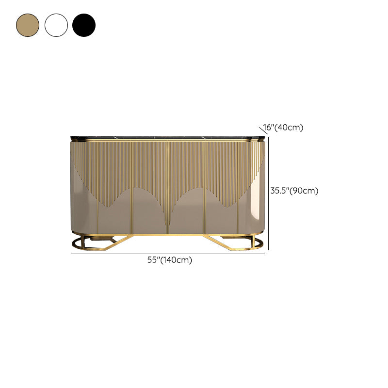 Sideboard in legno ingegnerizzato in fico in marmo in marmo per uso da cucina