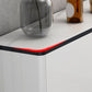 Cena in vetro Sideboard Sideboard White Mirroring Board con gambe metalliche