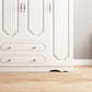 Engineered Wood Wardrobe Closet with Garment Rod White Wardrobe Cabinet Clearhalo 'Armoires & Wardrobes' 'armoires_wardrobes' 'Bedroom Furniture' 'furn' 'furn_armoires_wardrobes' 'Furniture' 6733136