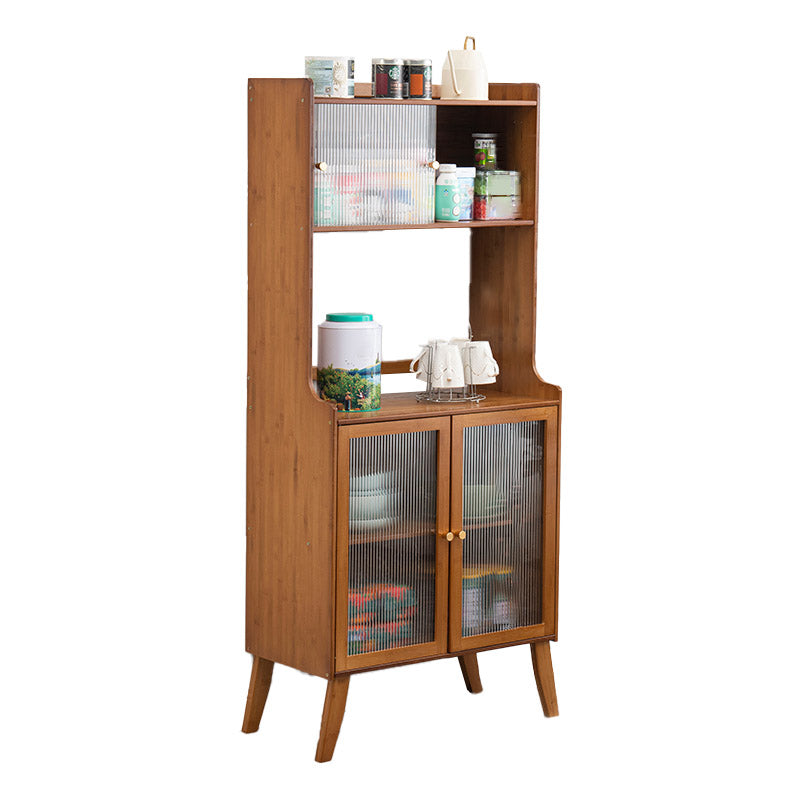 Holzbuffet Tisch modernes Seitenbrett mit Schränken und Schublade