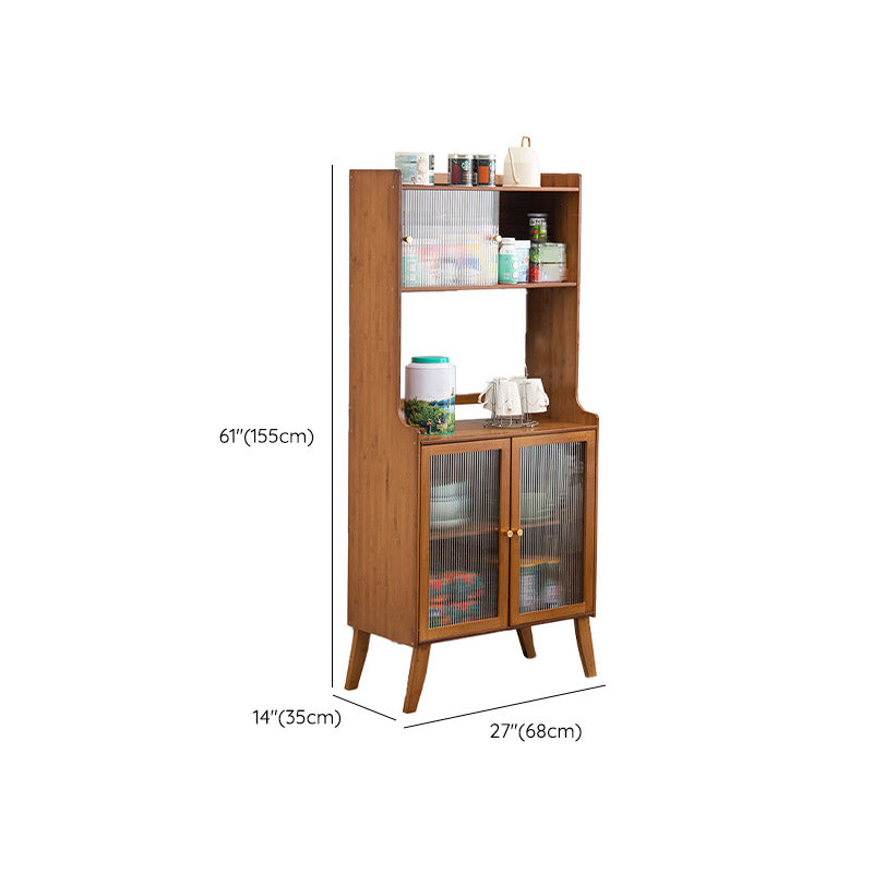 Holzbuffet Tisch modernes Seitenbrett mit Schränken und Schublade