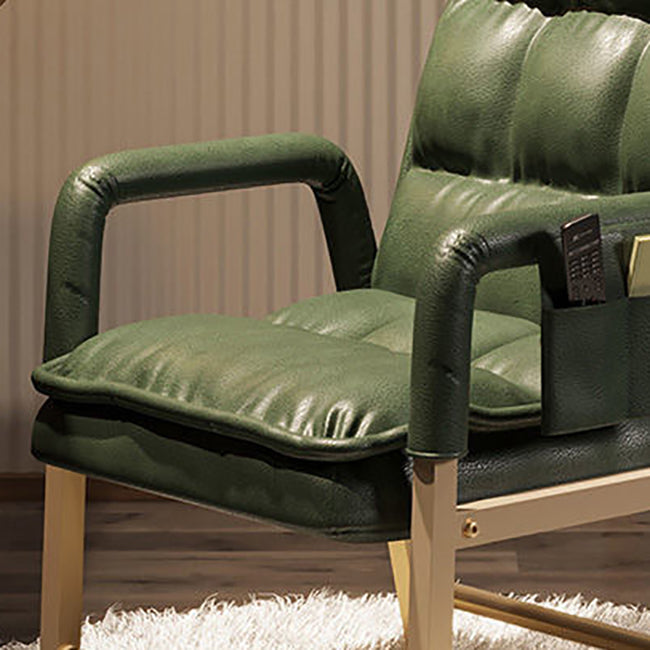 Chaise de bureau en métal chaise de bras contemporain à hauteur de dos réglable