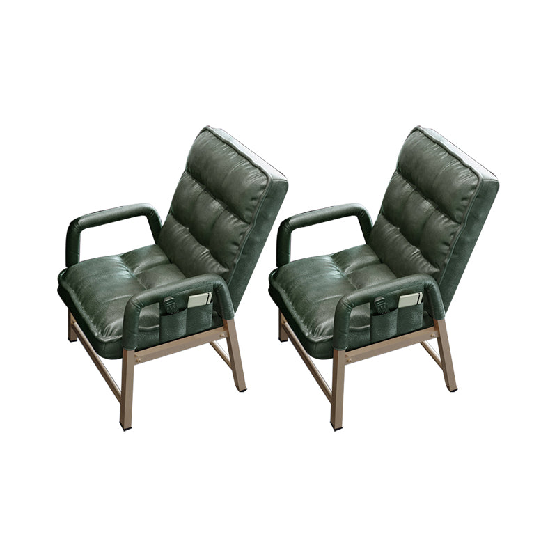 Chaise de bureau en métal chaise de bras contemporain à hauteur de dos réglable