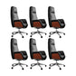Modern No Arm Executive Chair Verstelbare Hoogte Managers Stoel voor Office