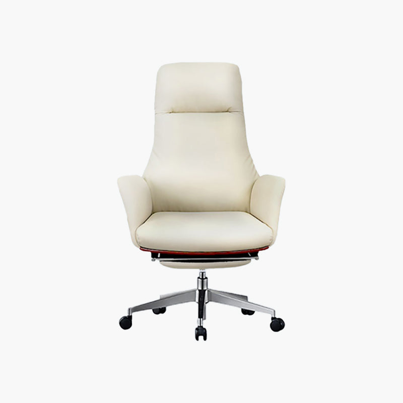 Modern No Arm Executive Chair Adjustable Height Managers Chair for Office Clearhalo 'furn' 'furn_office_chair' 'Furniture' 'Office Chairs' 'Office Furniture' 'office_chair' 6733332