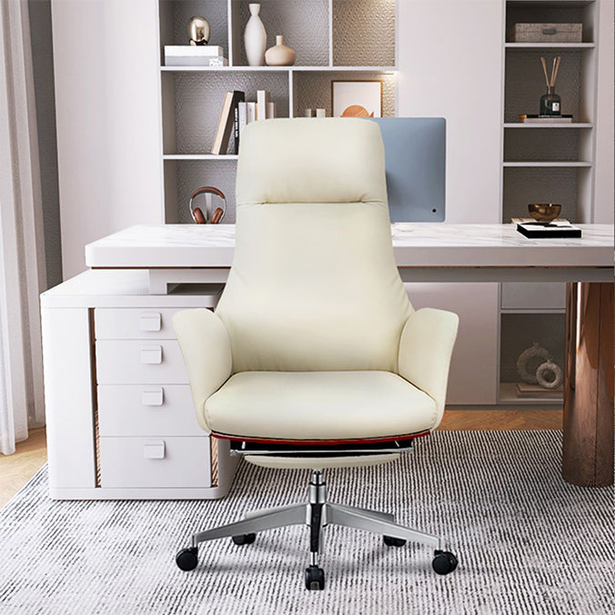 Modern No Arm Executive Chair Adjustable Height Managers Chair for Office Clearhalo 'furn' 'furn_office_chair' 'Furniture' 'Office Chairs' 'Office Furniture' 'office_chair' 6733345