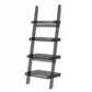 Ladder Open Back Bookshelf Acrylic Scandinavian Bookcase with Shelves