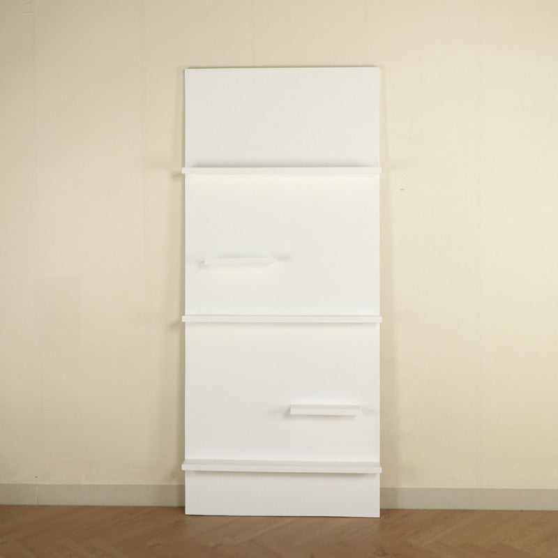 Scandinavian Acrylic Bookcase Closed Back Standard Bookshelf