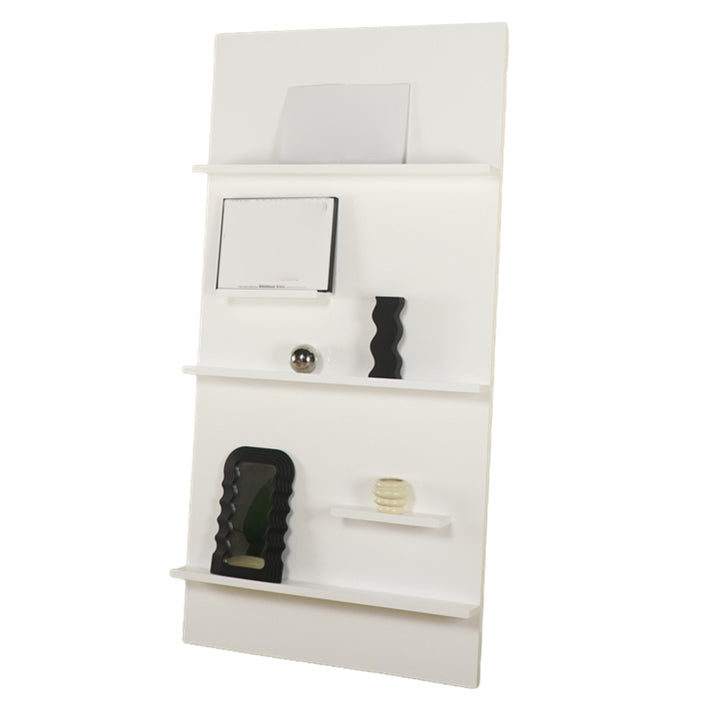 Scandinavian Acrylic Bookcase Closed Back Standard Bookshelf