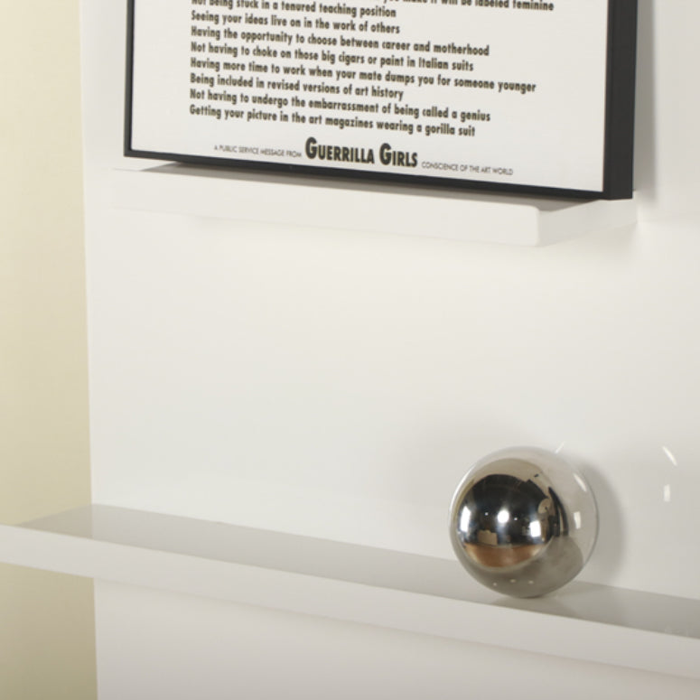 Scandinavian Acrylic Bookcase Closed Back Standard Bookshelf