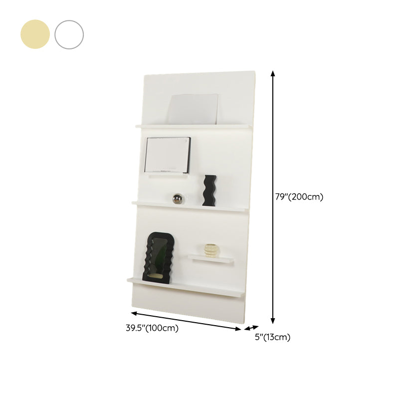 Scandinavian Acrylic Bookcase Closed Back Standard Bookshelf