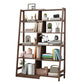 Wooden Ladder Bookshelf Modern Style Open Back Bookcase for Home Office