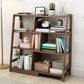 Wooden Ladder Bookshelf Modern Style Open Back Bookcase for Home Office