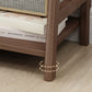 Wooden Ladder Bookshelf Modern Style Open Back Bookcase for Home Office