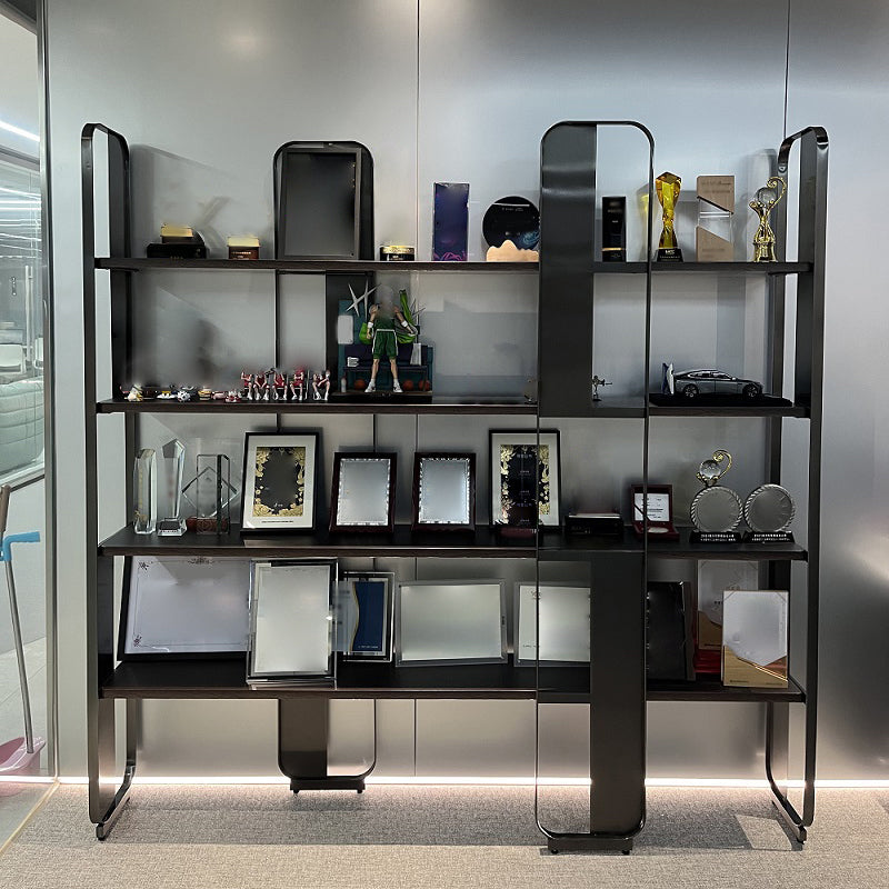 Glam Engineered Wood Bookshelf Standard Open Back Bookcase with Shelves