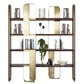 Glam Engineered Wood Bookshelf Standard Open Back Bookcase with Shelves