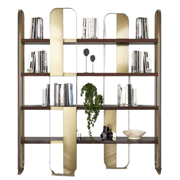 Glam Engineered Wood Bookshelf Standard Open Back Bookcase with Shelves