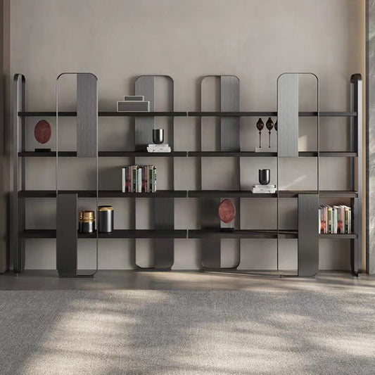 Glam Engineered Wood Bookshelf Standard Open Back Bookcase with Shelves