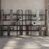 Glam Engineered Wood Bookshelf Standard Open Back Bookcase with Shelves