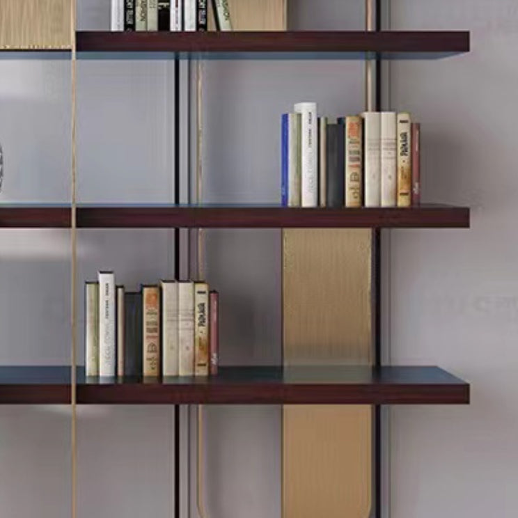 Glam Engineered Wood Bookshelf Standard Open Back Bookcase with Shelves