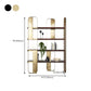 Glam Engineered Wood Bookshelf Standard Open Back Bookcase with Shelves